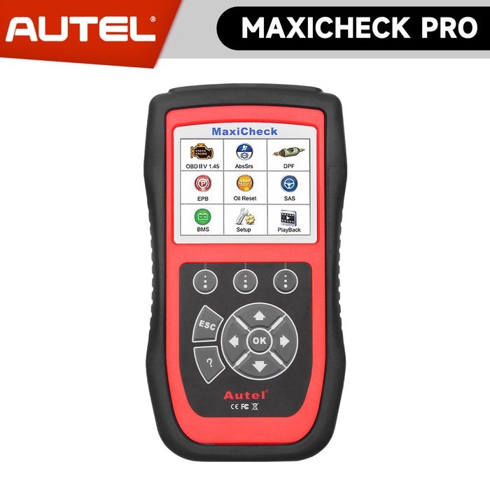 【EU Free Ship】Autel Maxicheck Pro | OBD2 Scanner Code Reader | ABS Bleeding | Oil Reset/SRS/EPB/SAS/BMS/SAS/DPF