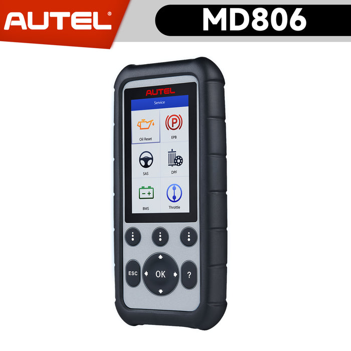 【Nave UE】Autel MaxiDiag MD806 | 4 Diagnosi dei sistemi | 7 Servizi di ripristino più speciali | Strumento diagnostico per auto scanner OBD2 come MD802 Elite