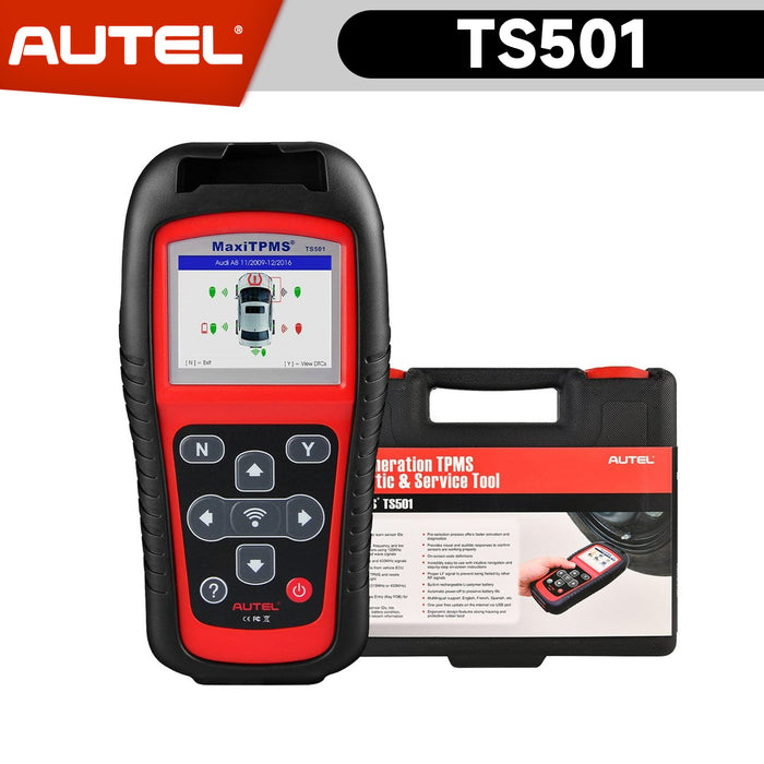 【EU Free Ship】Autel MaxiTPMS TS501 TPMS Relearn Tool | Activate All Tire Sensor | Program MX-Sersors | Relearn by OBD | Upgraded TS401/TS408 | Multi-Language